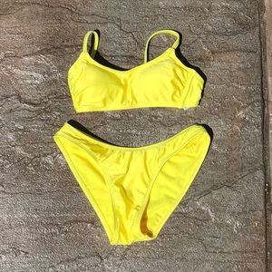 Xhilaration Bright Yellow Bikini